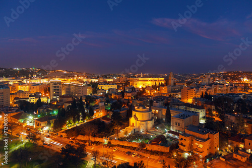 Jerusalem Old City at Night, Israel