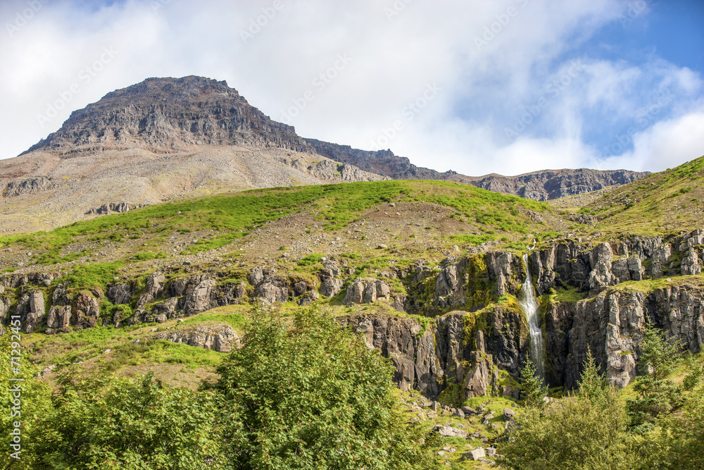 Rock mountain landscape in Iceland Rock mountain landscape in Iceland