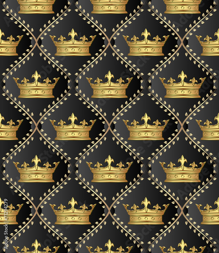 pattern seamless with crowns