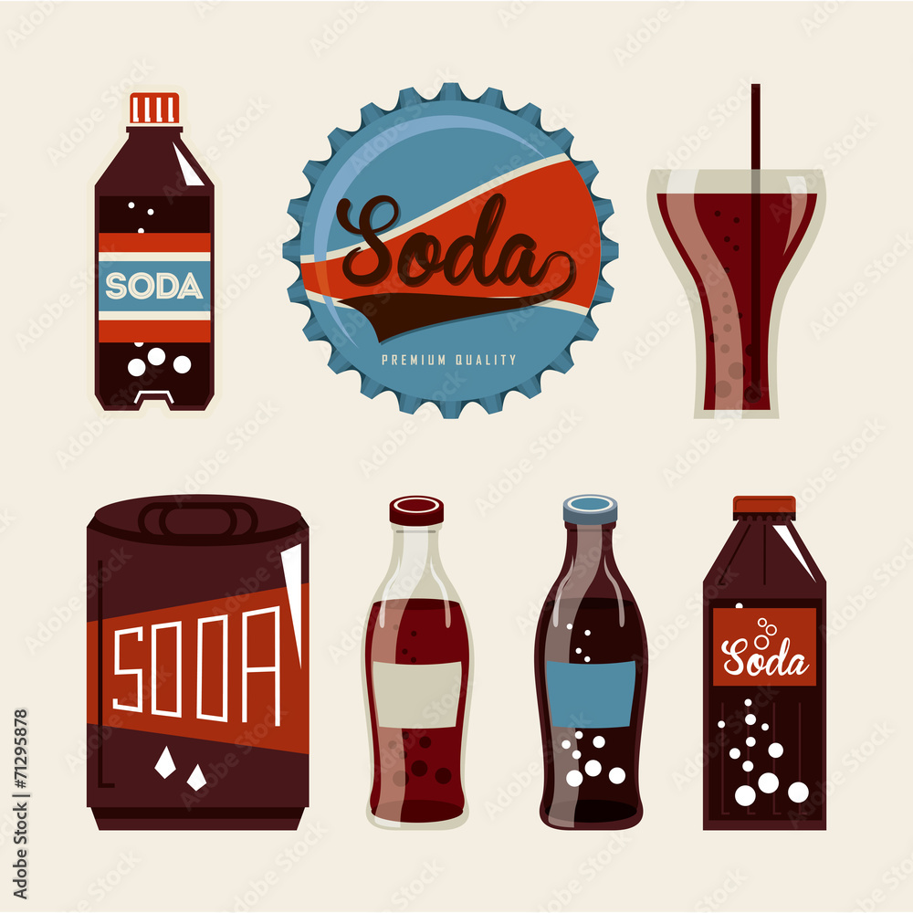 soda design vector de Stock | Adobe Stock