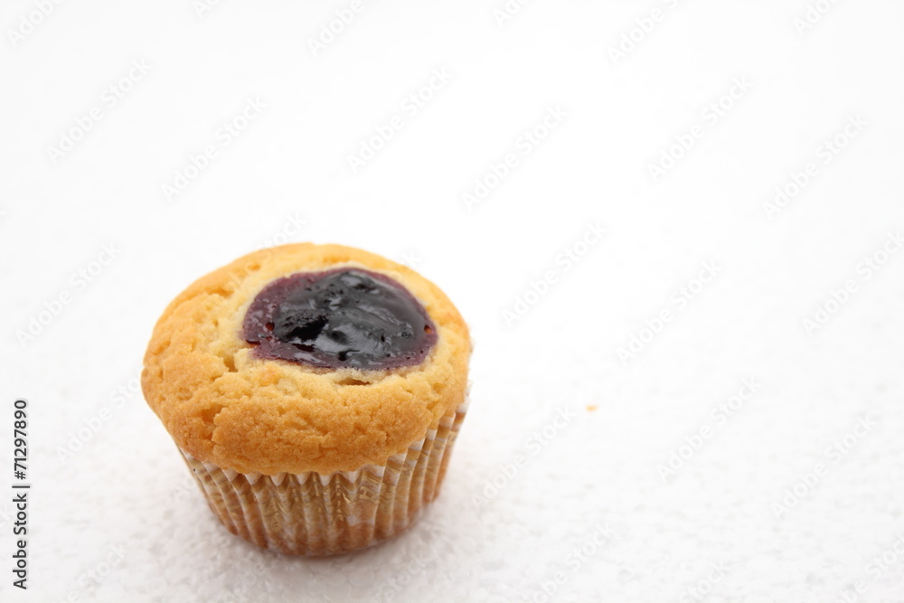 blueberry Muffin on a white background blueberry Muffin on a white background