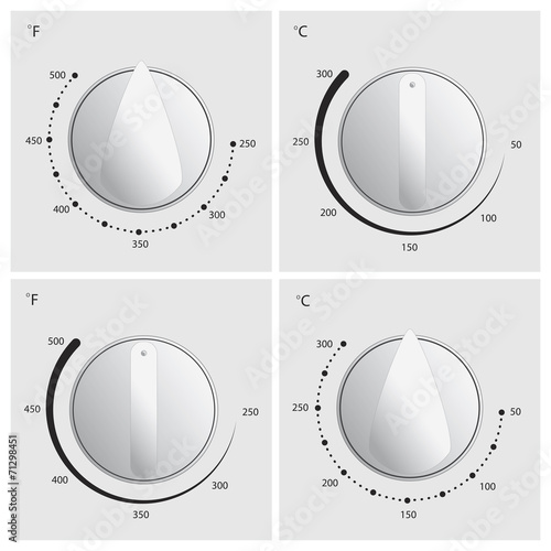 Oven Dial Vector