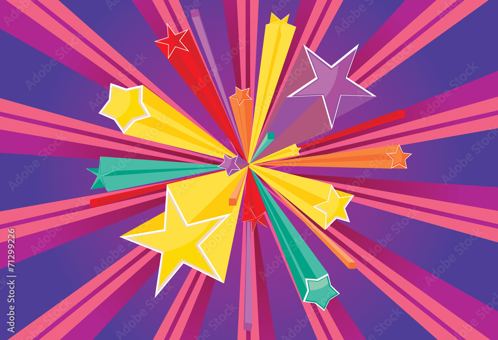 Fototapeta premium Stars Explosions
