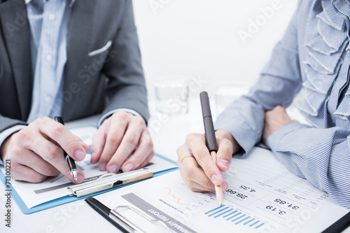 Business people discussing during a meeting