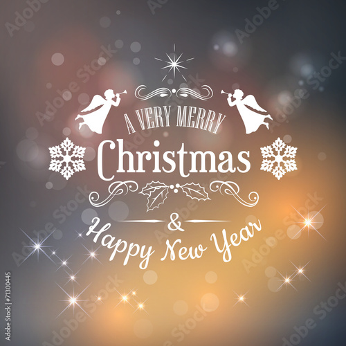 Christmas typography