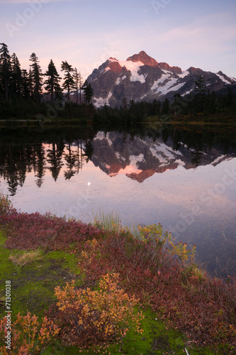 Mount Mt. Shuskan High Peak Picture Lake North Cascades photo