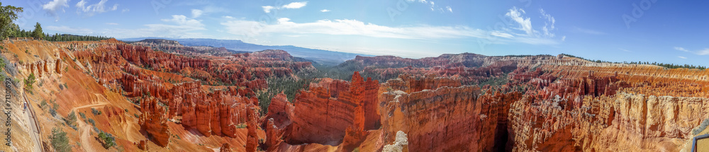 beautiful panorama of bryce canyon national park