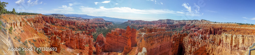 beautiful panorama of bryce canyon national park