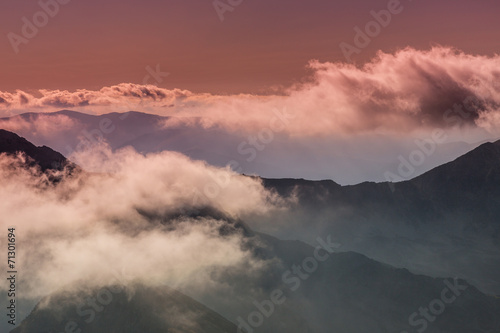 Summer scenery in the Alps