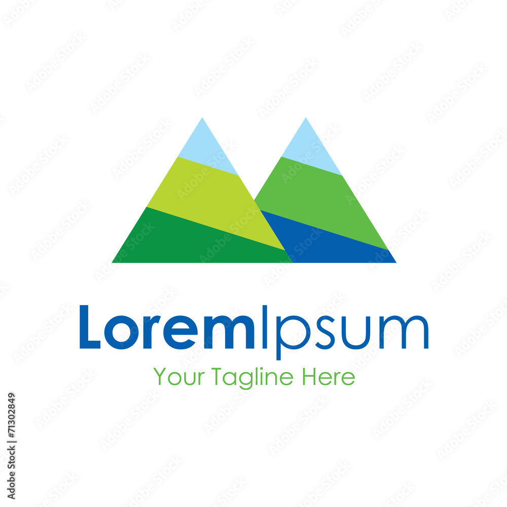 Mountain wild nature country landscape icon simple elements logo Mountain wild nature country landscape icon simple elements logo