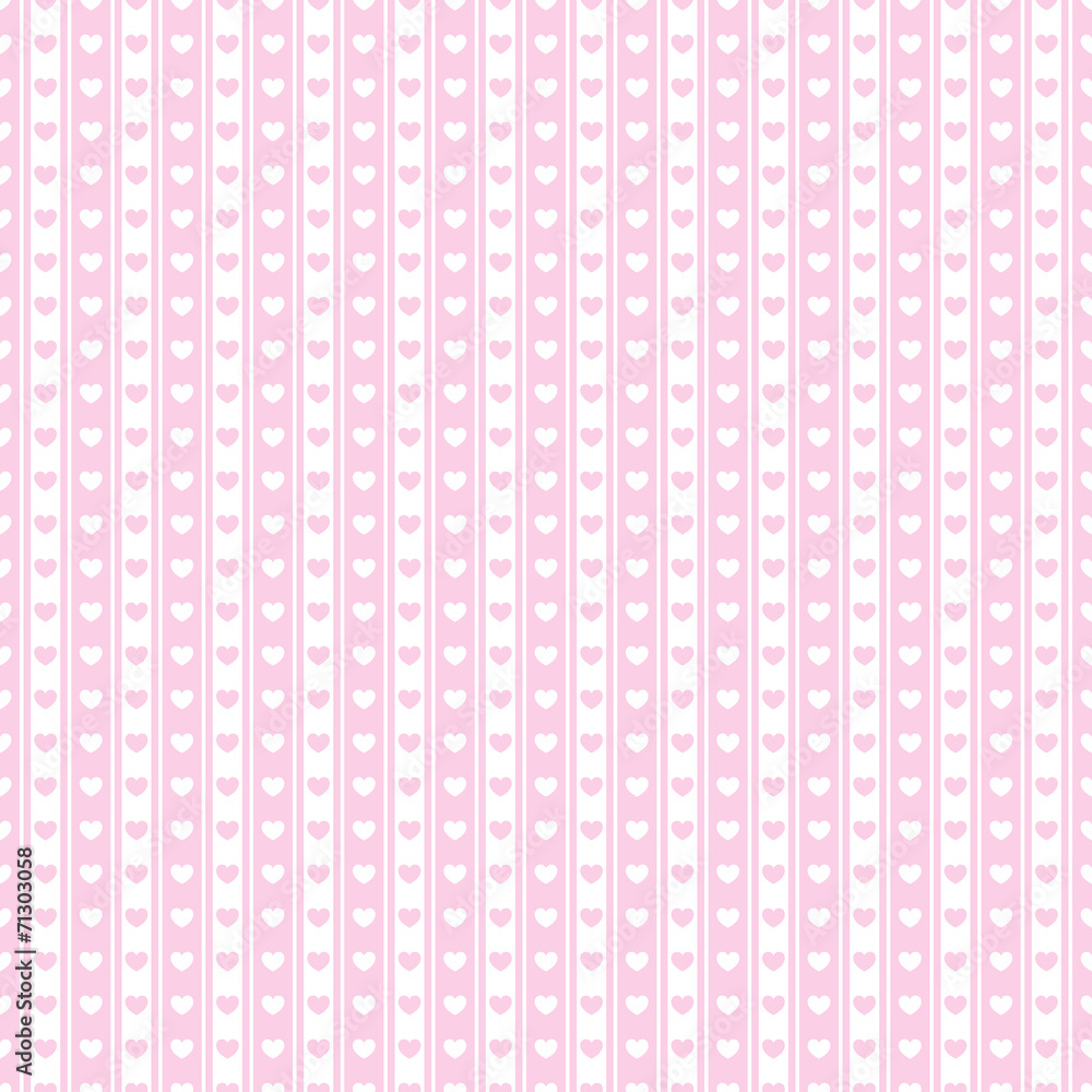 Rosa gemusterter Hintergrund, gestreift mit Herzen, Vektor Rosa gemusterter Hintergrund, gestreift mit Herzen, Vektor
