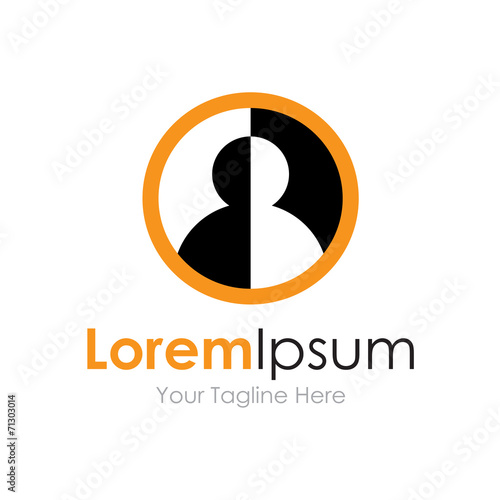 Secret profile identity icon simple elements logo