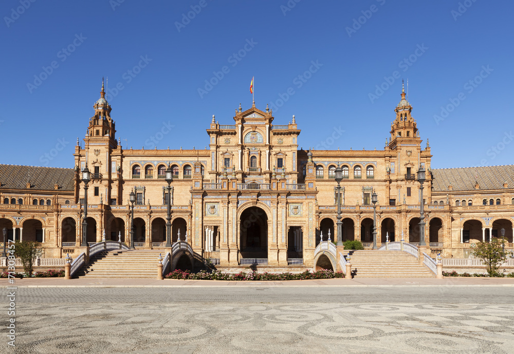 Spain Square frontal view