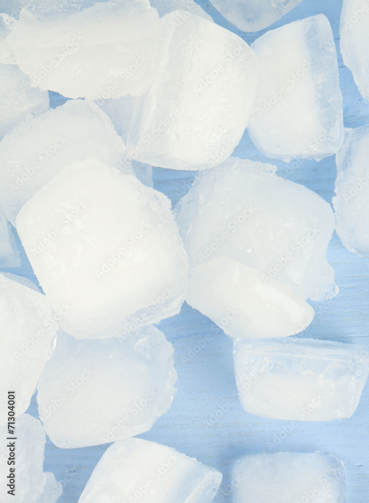 ice cubes on blue background ice cubes on blue background