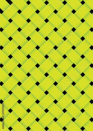 Green basket weave texture background. vector illustration