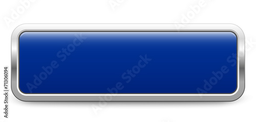 Long rectangular template - dark blue metallic button