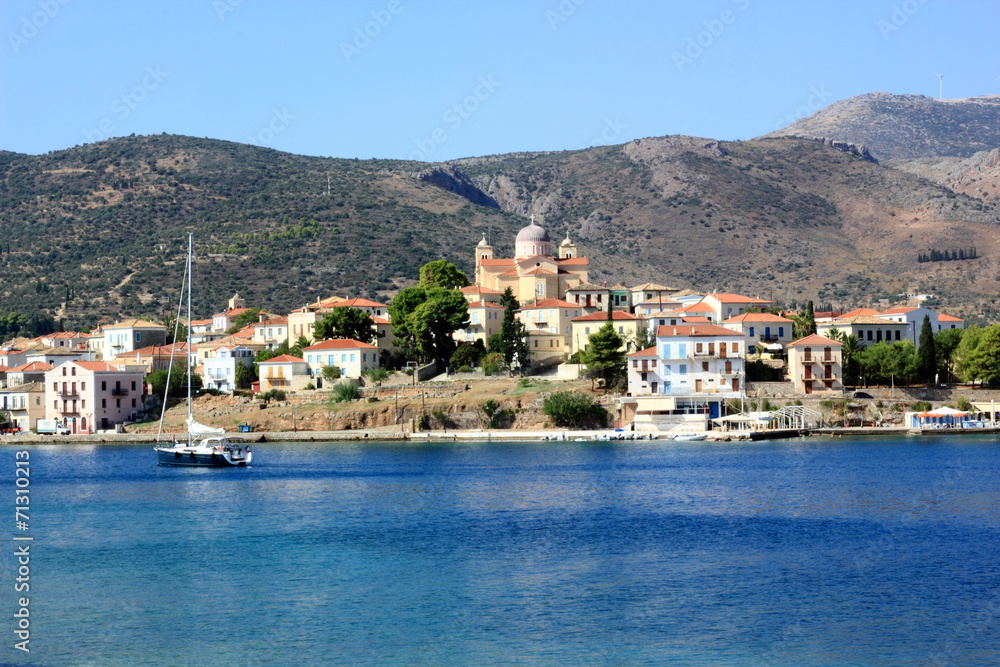 galaxidi coastal town in greece
