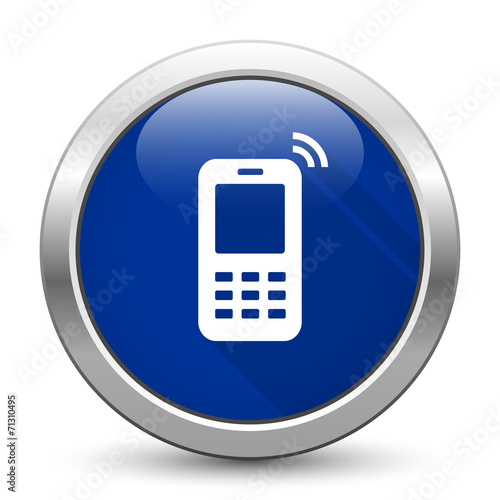 Mobile phone - metallic button – Contact Us