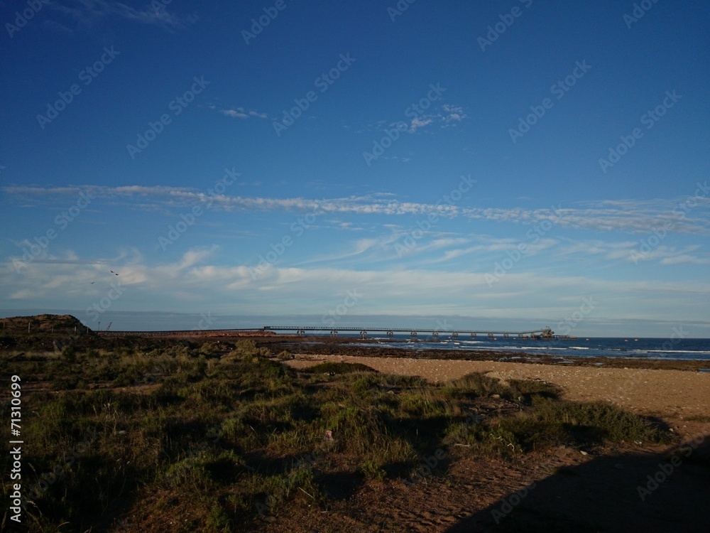 Puerto de carga de minerales