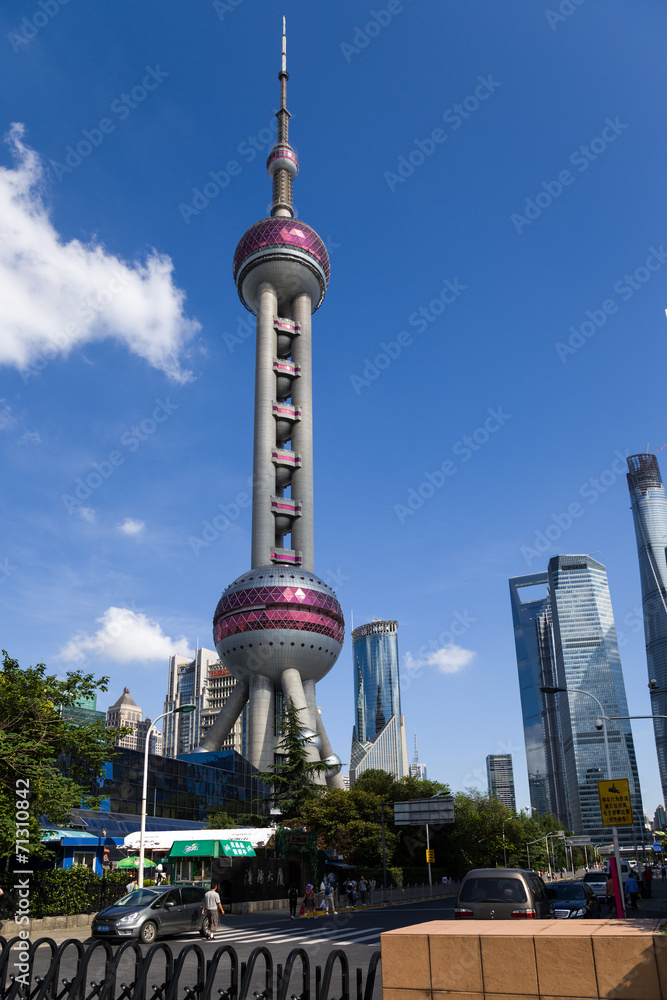 Fototapeta premium China. View of Shanghai with the TV tower 