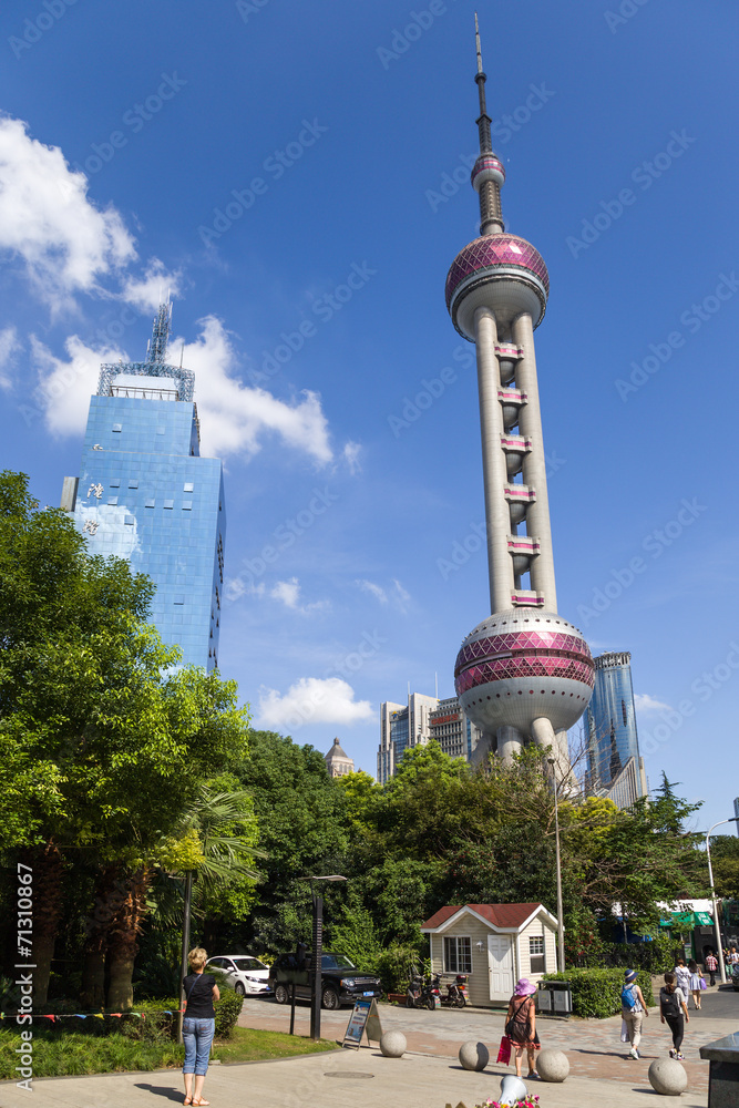 Fototapeta premium China, Shanghai. View of the TV tower 