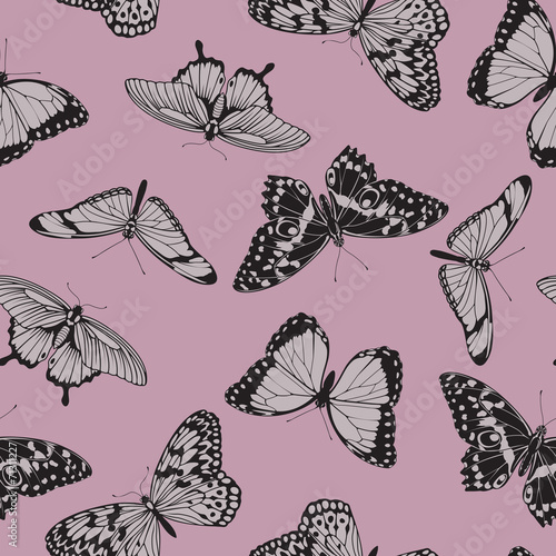 Butterfly seamless vintage ...