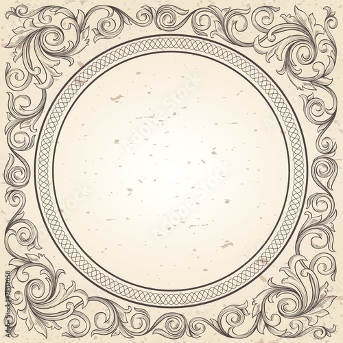 Vintage decorative frame