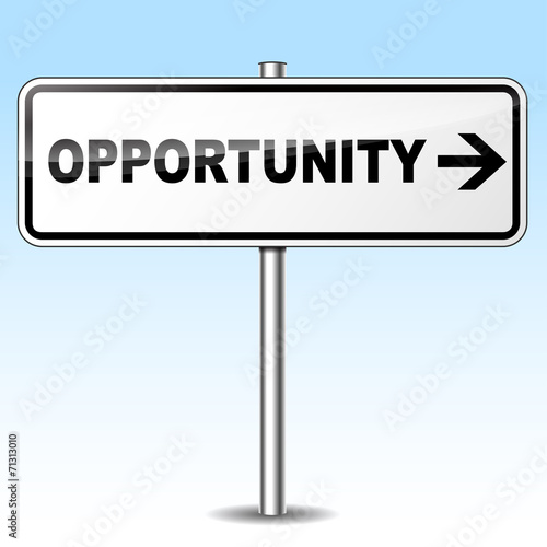 Vector opportunity sign