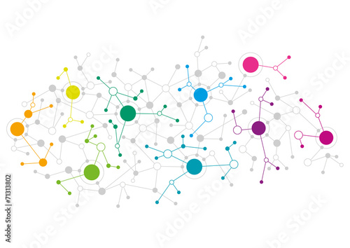 Abstract network design photo