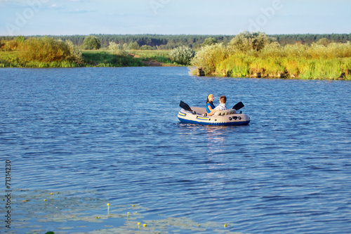 couple in the boat