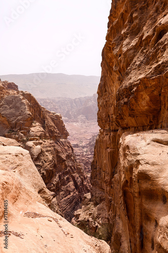 The very deep canyon in Petra, Jordan © iLight photo