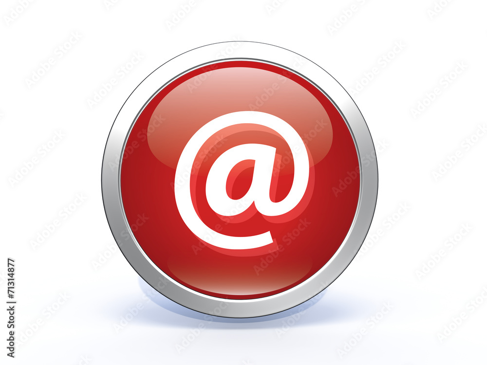 Email circular icon on white background Email circular icon on white background
