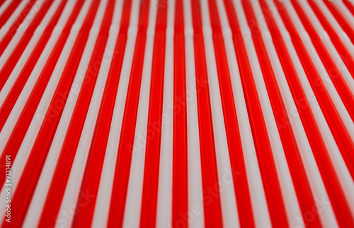 white and red stripes of straw