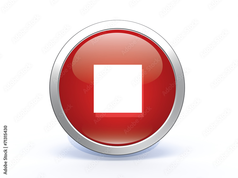 stop circular icon on white background stop circular icon on white background
