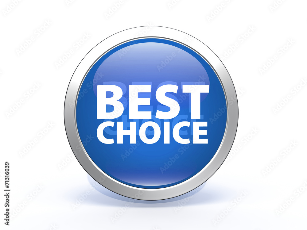 Best choice circular icon on white background Best choice circular icon on white background