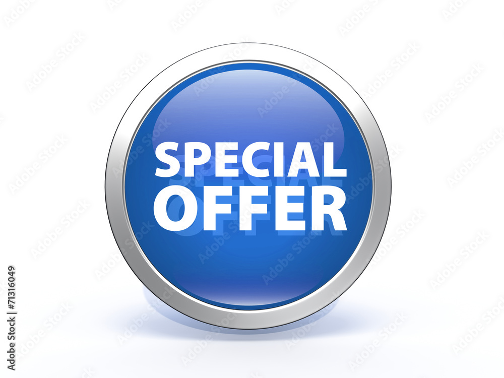 Special offer circular icon on white background Special offer circular icon on white background