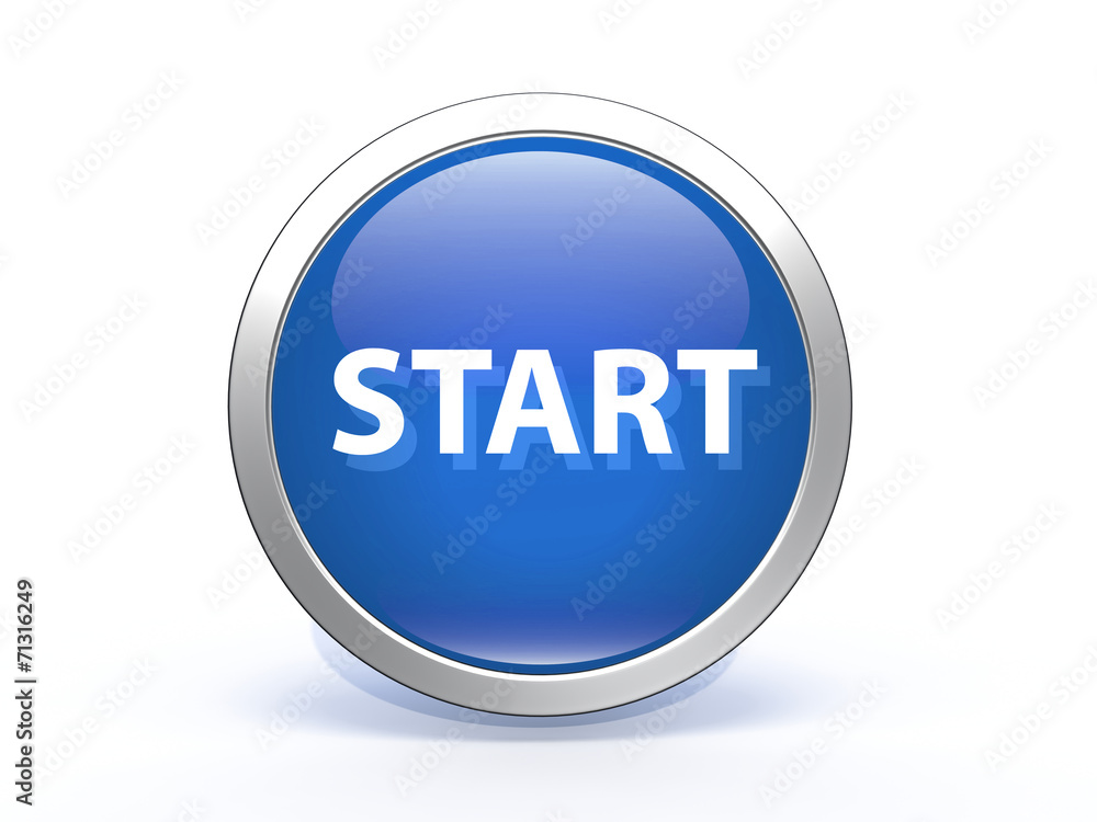 start circular icon on white background start circular icon on white background