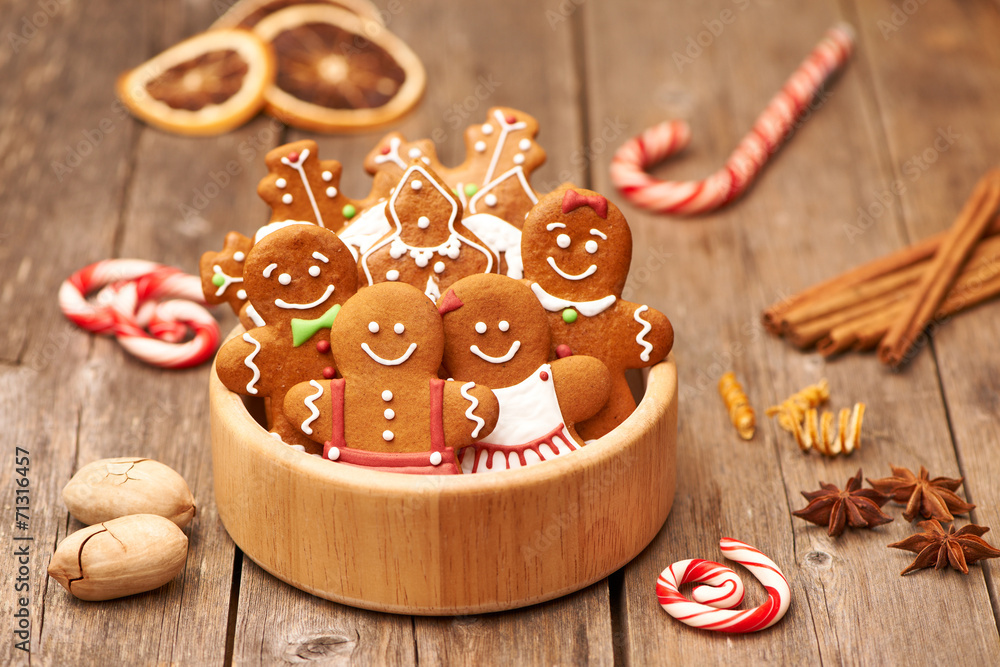 Christmas gingerbread cookies