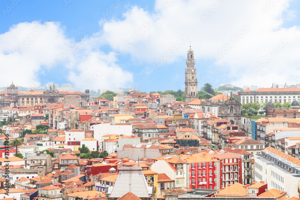 skyline of  Porto, Portugal