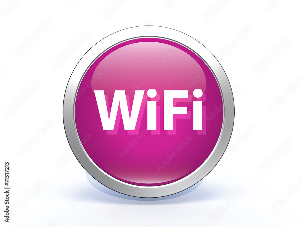 wifi circular icon on white background wifi circular icon on white background