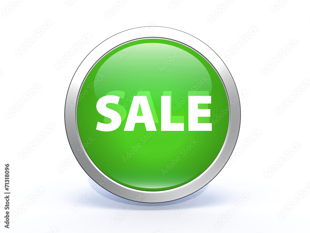 sale circular icon on white background sale circular icon on white background