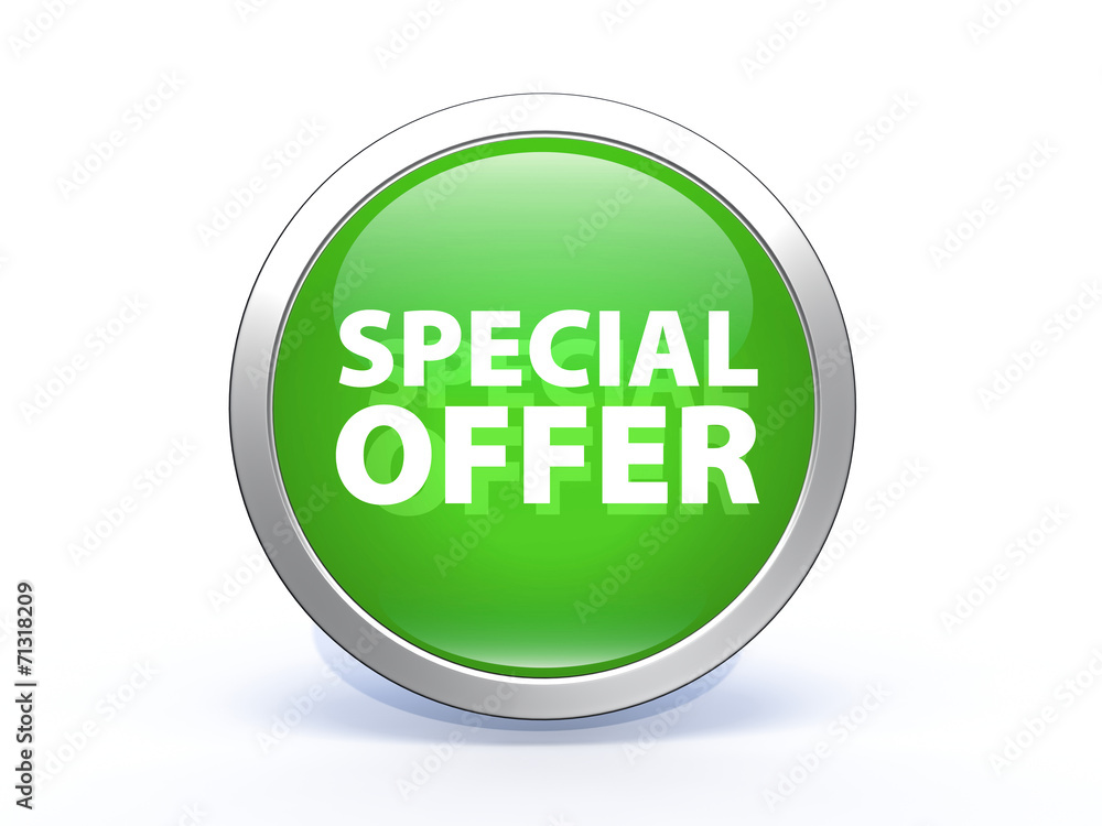 Special offer circular icon on white background Special offer circular icon on white background