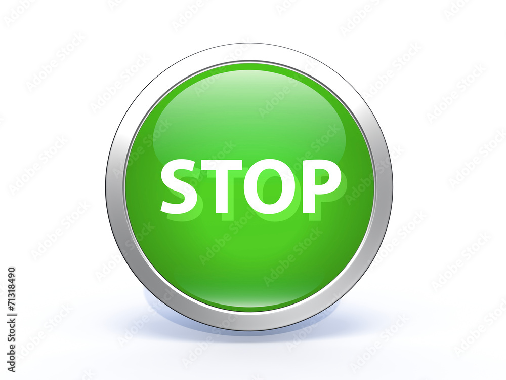 stop circular icon on white background stop circular icon on white background