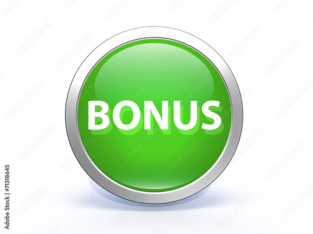 bonus circular icon on white background bonus circular icon on white background