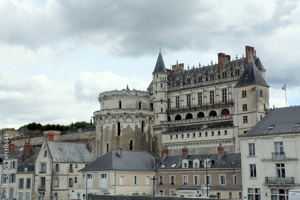 Château d'Amboise - vue du Pont Maréchal Lecrlerc.