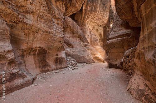 canyon Petra, Jordan,