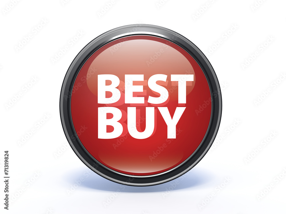 Best buy circular icon on white background Best buy circular icon on white background