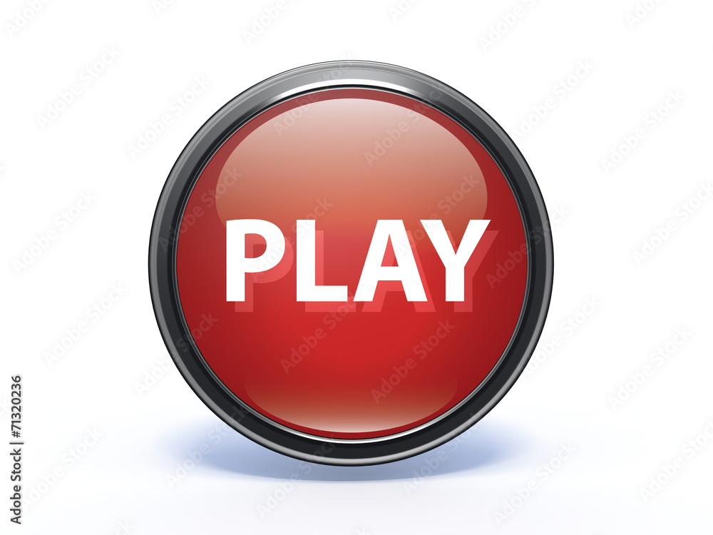 play circular icon on white background play circular icon on white background