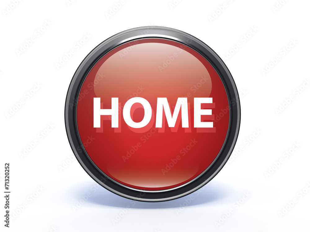 home circular icon on white background home circular icon on white background