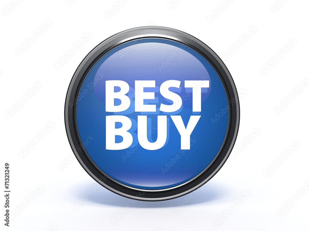 Best buy circular icon on white background Best buy circular icon on white background
